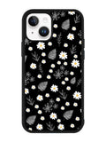 Floral Flower Black White iPhone 14 Plus Case QC11088