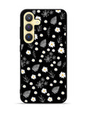 Floral Flower Black White Samsung Galaxy S23 FE 5G Case QC11088