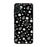 Floral Flower Black White Samsung Galaxy A07 Case QC11088