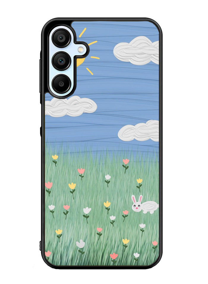 Summer Rabbit and Flower Samsung Galaxy A35 5G Case OV11048