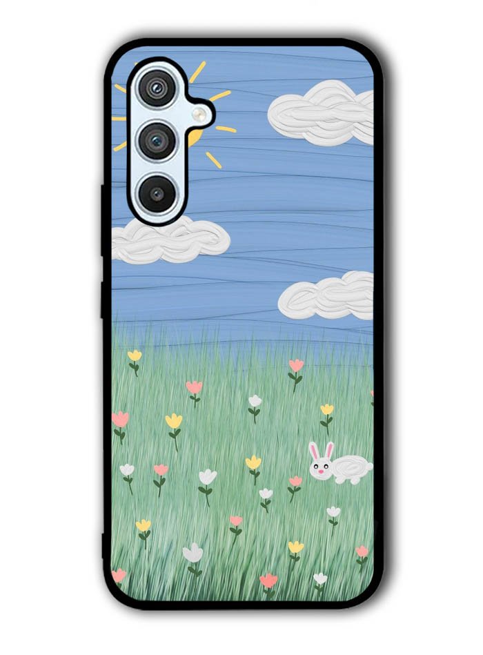 Summer Rabbit and Flower Samsung Galaxy A54 5G Case OV11048
