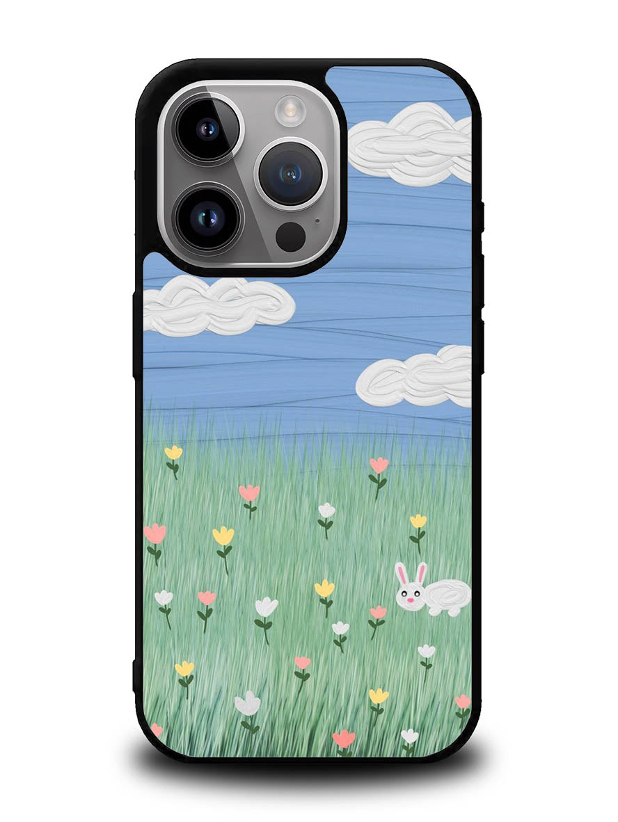 Summer Rabbit and Flower iPhone 15 Pro Max Case OV11048
