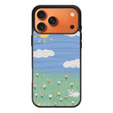 Summer Rabbit and Flower iPhone 17 Pro Case QC11048