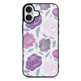 Floral Flower Purple iPhone 16 Plus Case QC11089