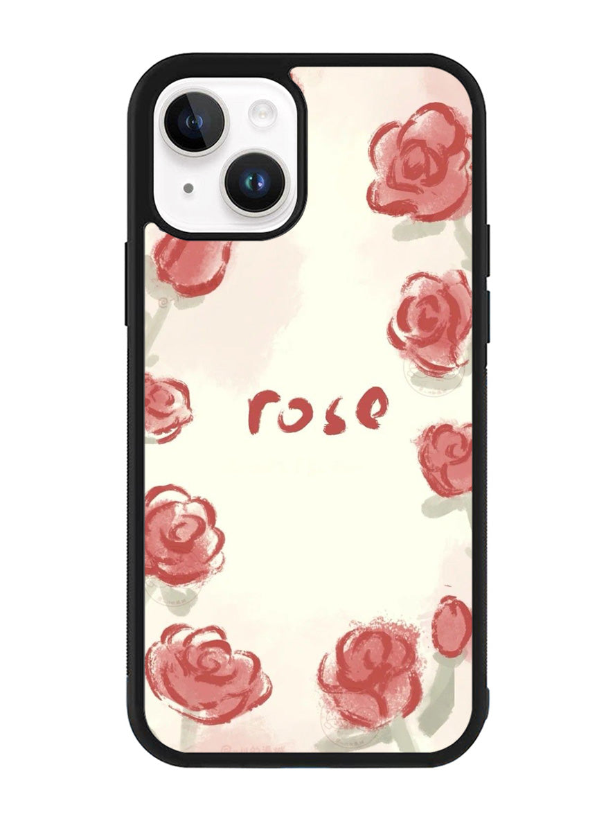 Rose Aesthetic Painting iPhone 14 Plus Case QC11015