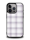 Grid Line Aesthetic Soft Purple iPhone 16 Pro Max Case QC11103