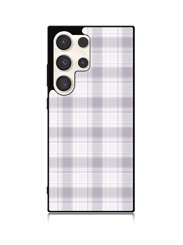 Grid Line Aesthetic Soft Purple Samsung Galaxy S25 Ultra 5G Case QC11103