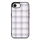 Grid Line Aesthetic Soft Purple iPhone 16e Case OV11103