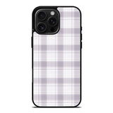 Grid Line Aesthetic Soft Purple iPhone 16 Pro Max Case OV11103