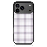 Grid Line Aesthetic Soft Purple iPhone 17 Pro Case OV11103