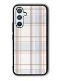Grid Aesthetic Soft Brown Samsung Galaxy A54 5G Case OV11102