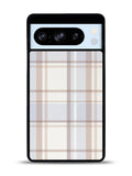 Grid Aesthetic Soft Brown Google Pixel 8 Pro Case QC11102