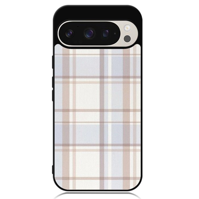 Grid Aesthetic Soft Brown Google Pixel 9 Pro XL Case OV11102
