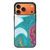 Marble Green and Purple iPhone 17 Pro Case OV10963