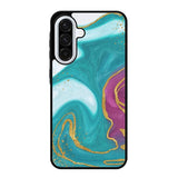 Marble Green and Purple Samsung Galaxy A36 5G Case OV10963