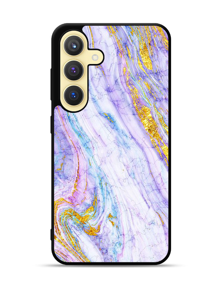 Marble Purple Gold Soft Samsung Galaxy S23 Plus 5G , Samsung Galaxy S23+ 5G Case QC10965