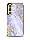 Marble Purple Gold Soft Samsung Galaxy S25 5G Case OV10965