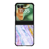 Marble Purple Gold Soft Motorola Moto RAZR 2025 Case OV10965
