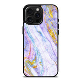 Marble Purple Gold Soft iPhone 16 Pro Max Case OV10965
