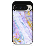 Marble Purple Gold Soft Google Pixel 9 Pro XL Case OV10965