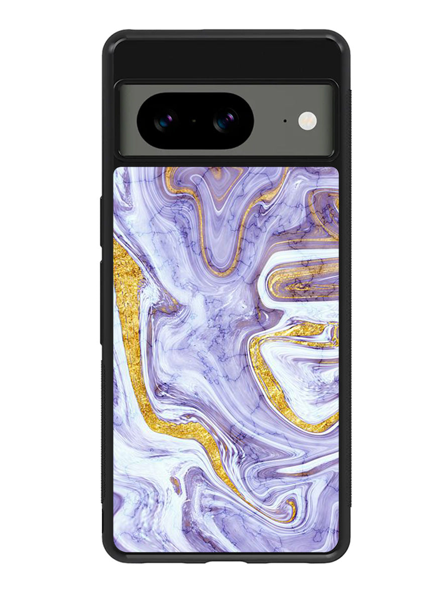 Beautifull Marble Purple and Gold Google Pixel 8A Case QC11157