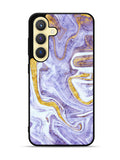 Beautifull Marble Purple and Gold Samsung Galaxy S25 5G Case OV11157
