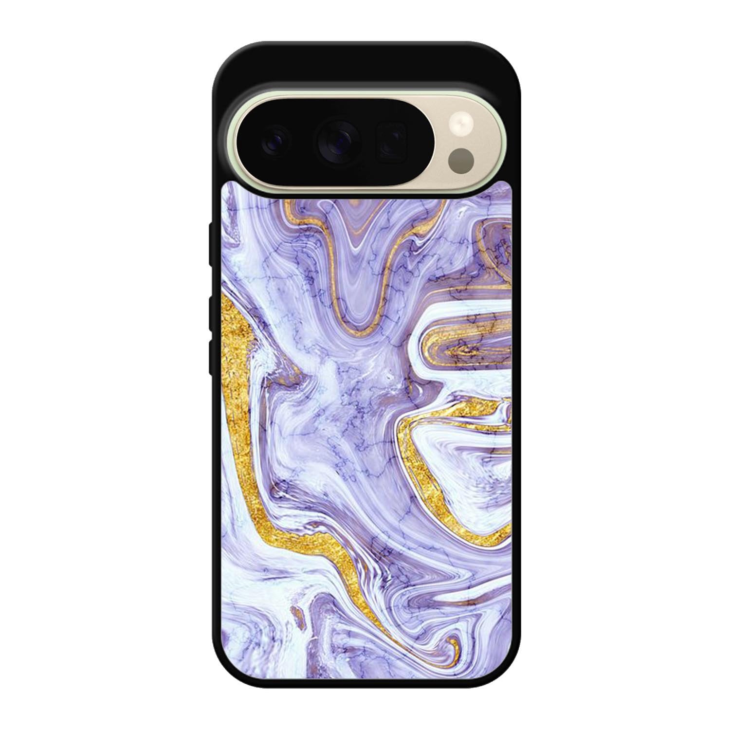 Beautifull Marble Purple and Gold Google Pixel 10 Pro Case OV11157