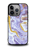 Beautifull Marble Purple and Gold iPhone 14 Pro Case QC11157