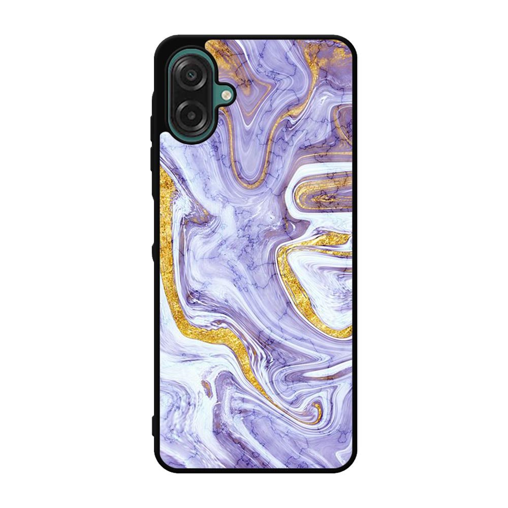 Beautifull Marble Purple and Gold Samsung Galaxy A07 Case OV11157