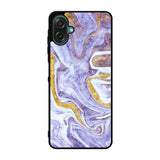 Beautifull Marble Purple and Gold Samsung Galaxy A07 Case OV11157