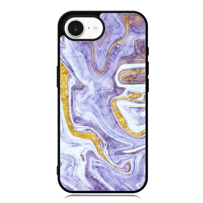Beautifull Marble Purple and Gold iPhone 16e Case OV11157