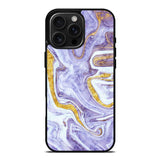 Beautifull Marble Purple and Gold iPhone 16 Pro Case OV11157