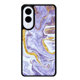 Beautifull Marble Purple and Gold Samsung Galaxy S25 Edge 5G Case OV11157
