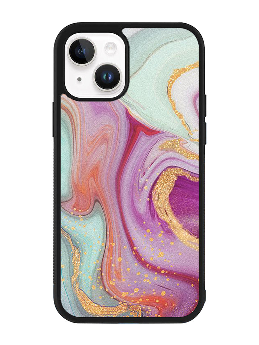 3 Color Marble iPhone 14 Case QC10938