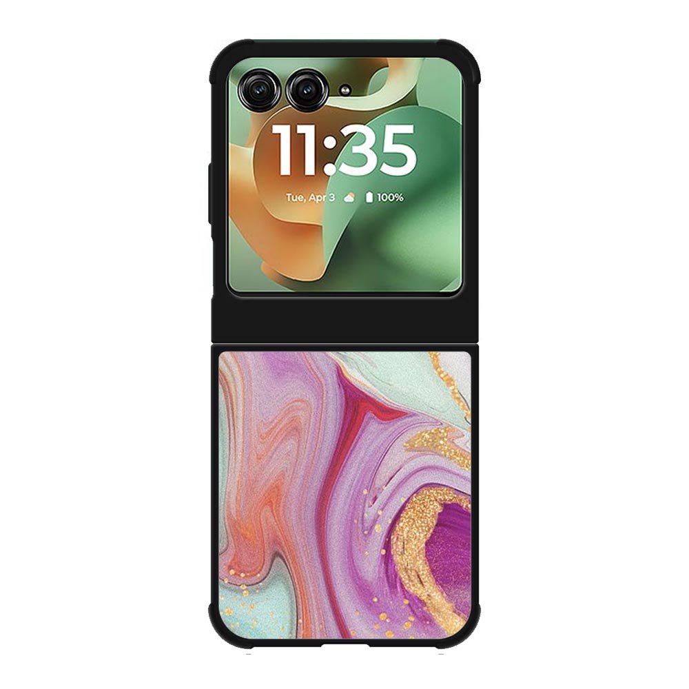 3 Color Marble Motorola Moto RAZR 2025 Case OV10938