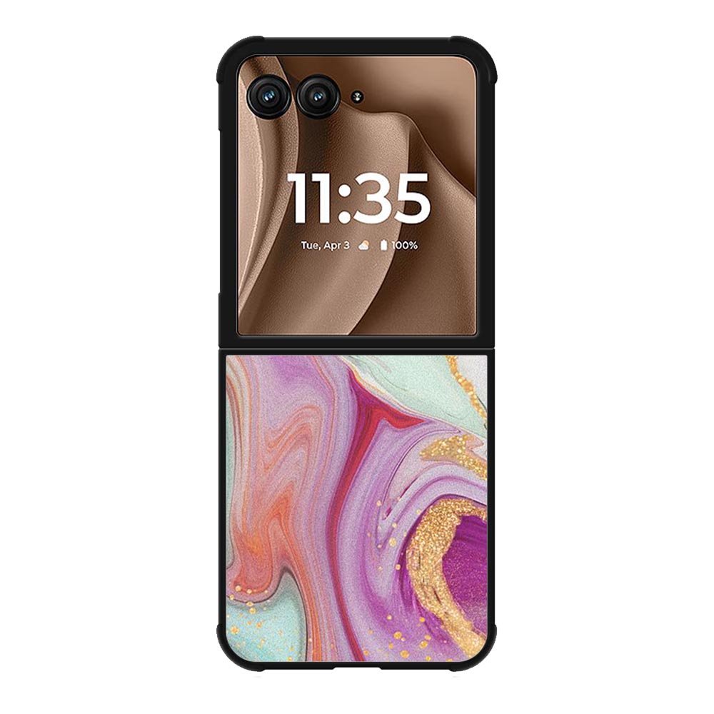 3 Color Marble Motorola Moto RAZR Plus 2025 Case OV10938