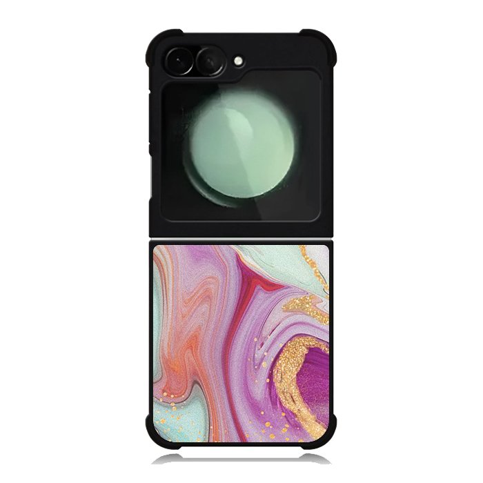 3 Color Marble Samsung Galaxy Z Flip 6 5G 2024 Case OV10938