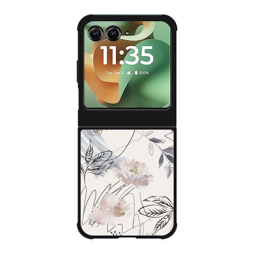 Aesthetic Floral Flower Motorola Moto RAZR 2025 Case OV11137