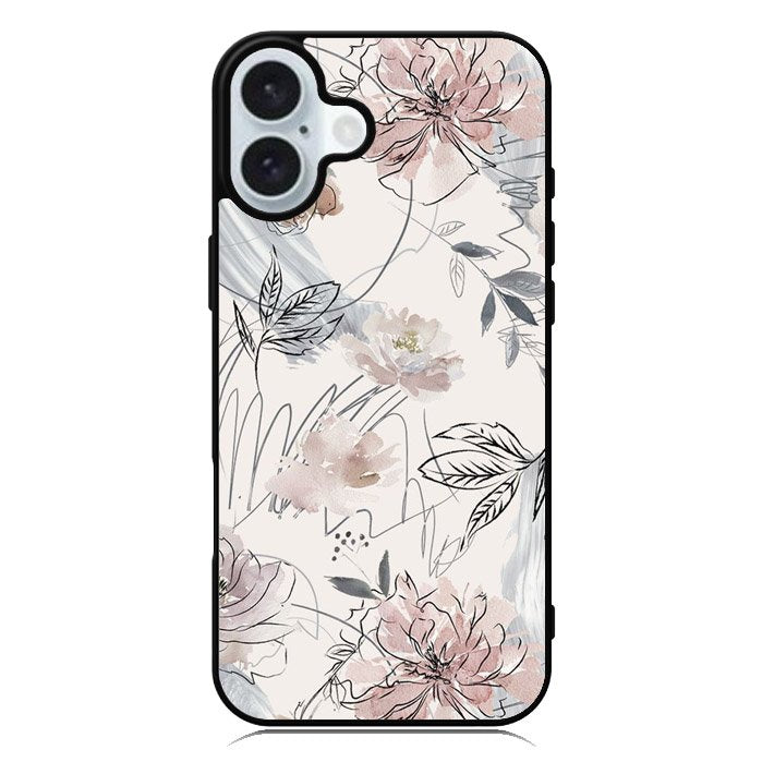 Aesthetic Floral Flower iPhone 16 Plus Case QC11137