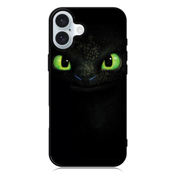 Toothless Green Eyes iPhone 16 Plus Case QC10946