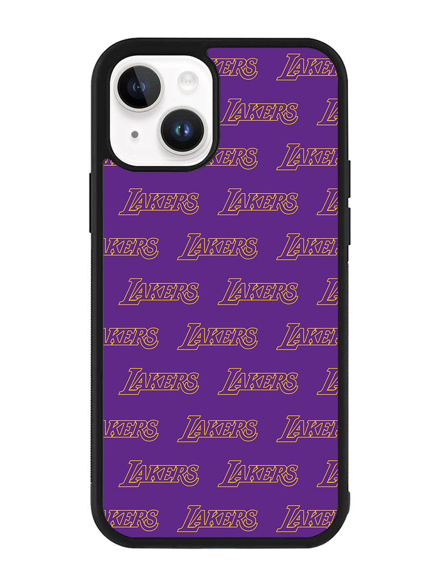 Lakers Pattern LA iPhone 14 Plus Case QC10887