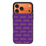 Lakers Pattern LA iPhone 17 Pro Case QC10887