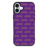Lakers Pattern LA iPhone 16 Plus Case QC10887