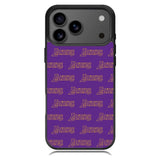 Lakers Pattern LA iPhone 17 Pro Case OV10887