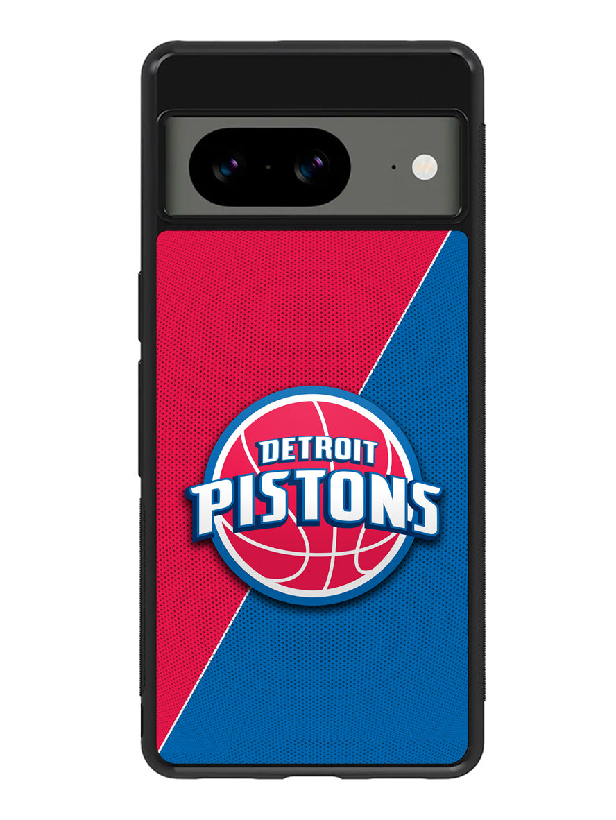 Red Blue Detroit Pistons Google Pixel 8A Case QC10804