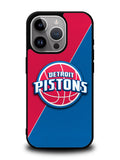 Red Blue Detroit Pistons iPhone 14 Pro Case QC10804