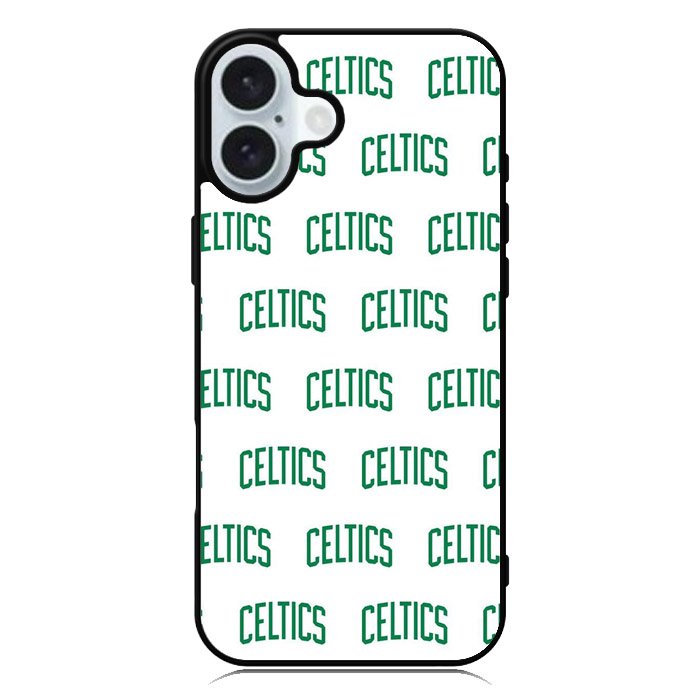 Celtics Pattern Logo iPhone 16 Plus Case QC10917