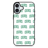 Celtics Pattern Logo iPhone 16 Plus Case QC10917