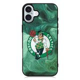 Marble Boston Celtics iPhone 16 Plus Case QC10894