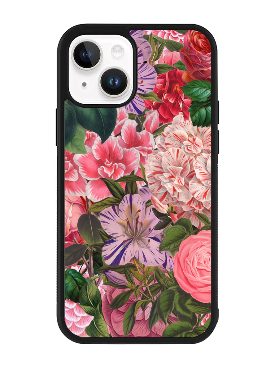 Floral Flower Pattern iPhone 15 Case OV10566